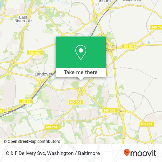 C & F Delivery Svc map