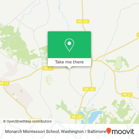 Monarch Montessori School map