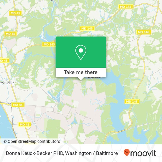 Mapa de Donna Keuck-Becker PHD