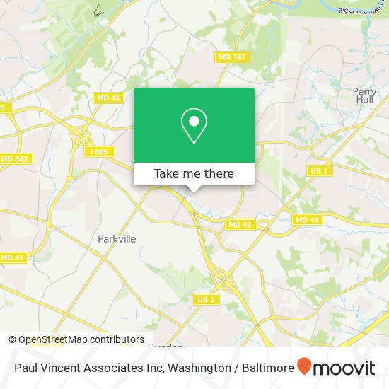 Paul Vincent Associates Inc map