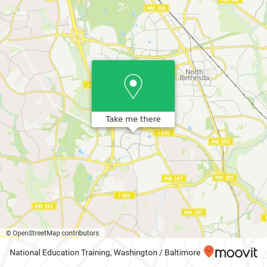 Mapa de National Education Training