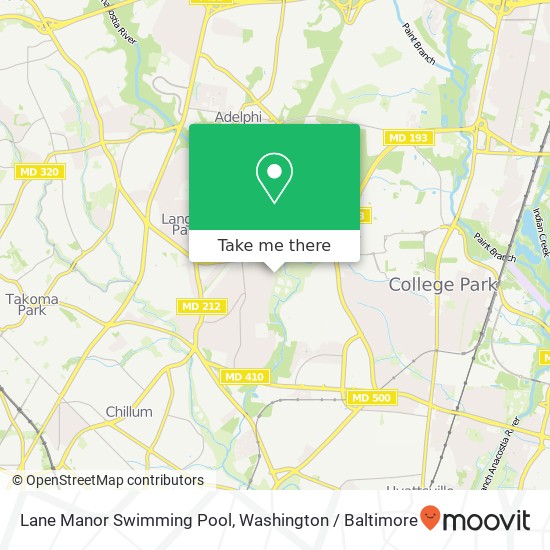 Mapa de Lane Manor Swimming Pool