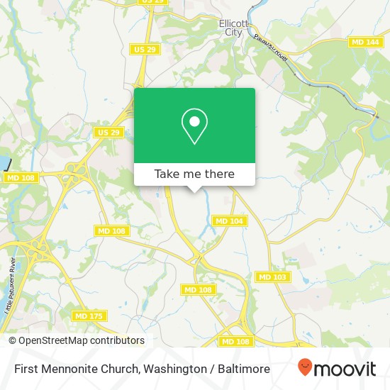 First Mennonite Church map