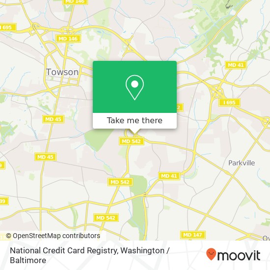 Mapa de National Credit Card Registry