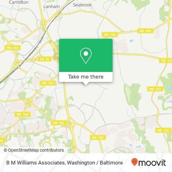 B M Williams Associates map