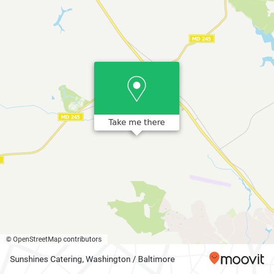 Sunshines Catering map