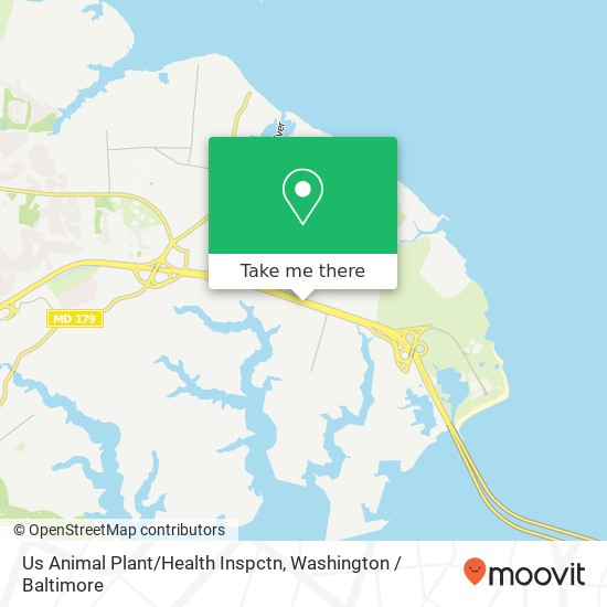 Us Animal Plant/Health Inspctn map