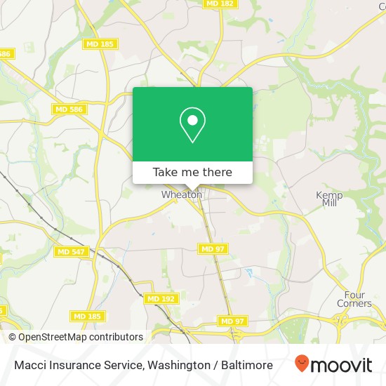 Mapa de Macci Insurance Service