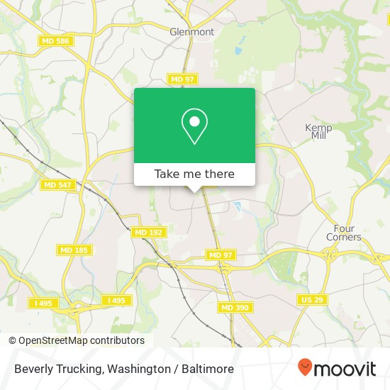 Mapa de Beverly Trucking