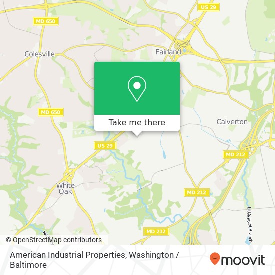 American Industrial Properties map