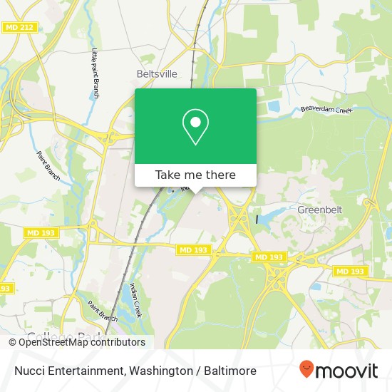 Nucci Entertainment map