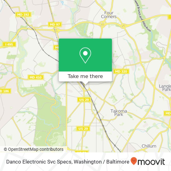 Mapa de Danco Electronic Svc Specs