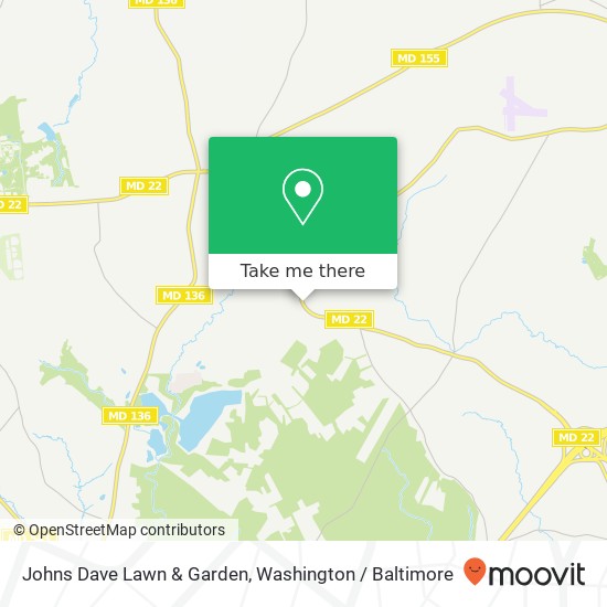 Johns Dave Lawn & Garden map
