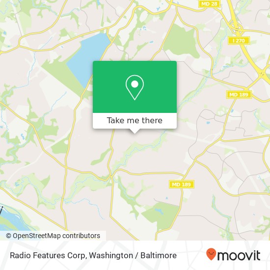 Mapa de Radio Features Corp