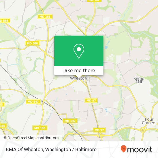 Mapa de BMA Of Wheaton