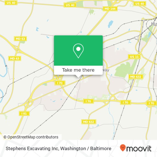 Stephens Excavating Inc map