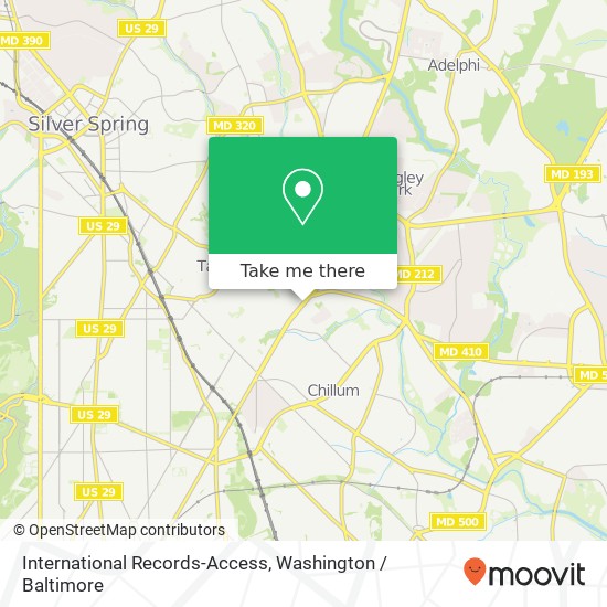 International Records-Access map