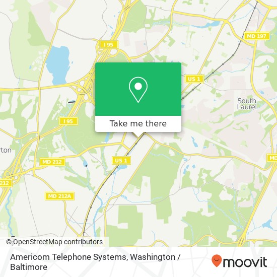 Americom Telephone Systems map