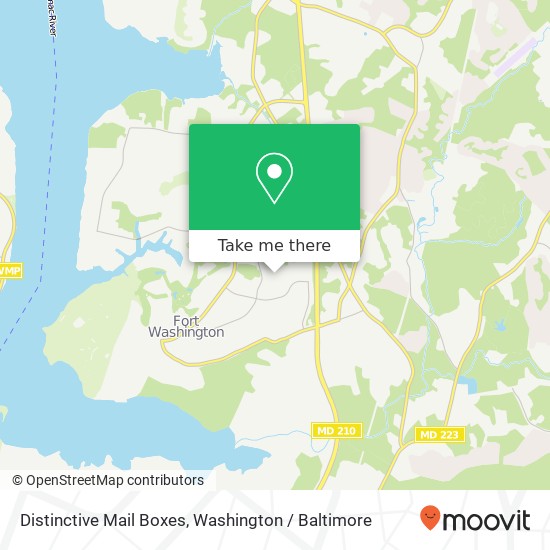 Mapa de Distinctive Mail Boxes