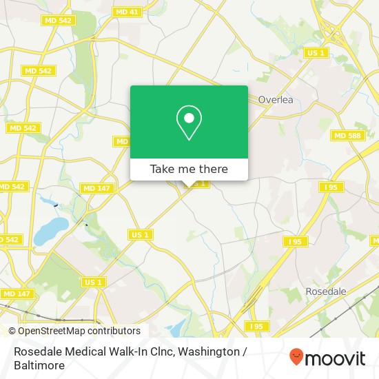 Mapa de Rosedale Medical Walk-In Clnc