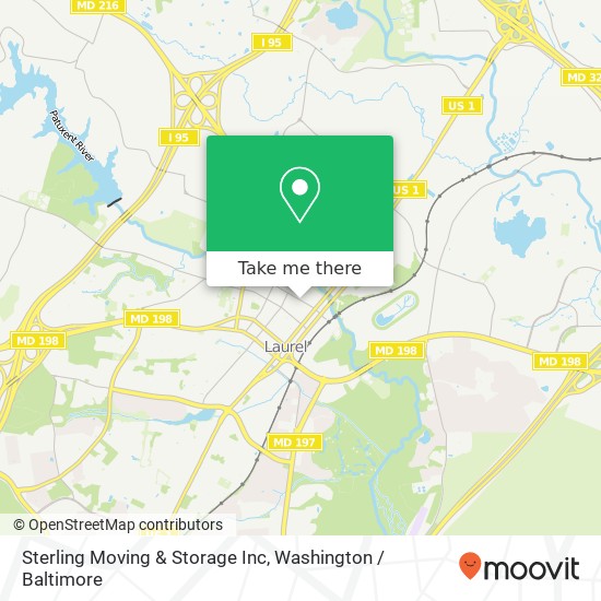 Mapa de Sterling Moving & Storage Inc