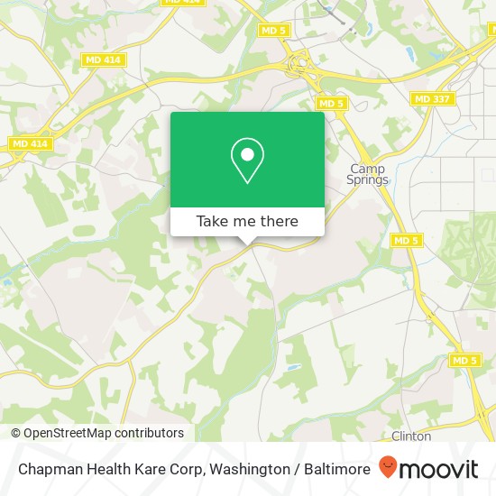 Mapa de Chapman Health Kare Corp