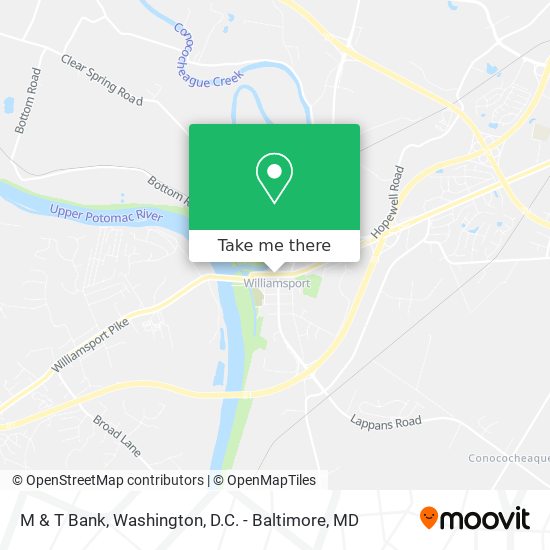 M & T Bank map