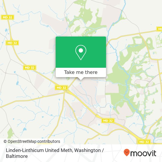 Mapa de Linden-Linthicum United Meth