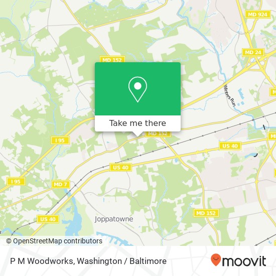 P M Woodworks map