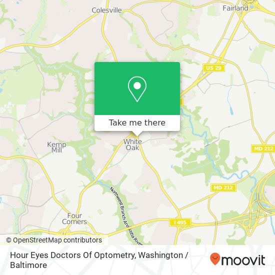 Mapa de Hour Eyes Doctors Of Optometry