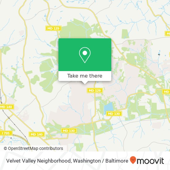 Velvet Valley Neighborhood map