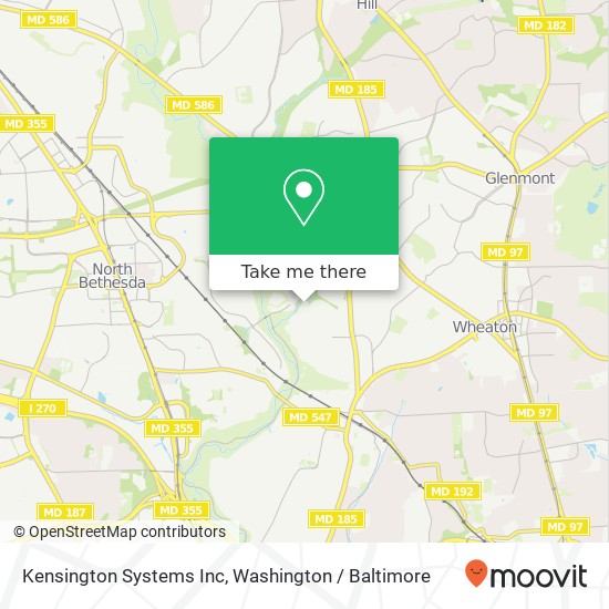 Mapa de Kensington Systems Inc