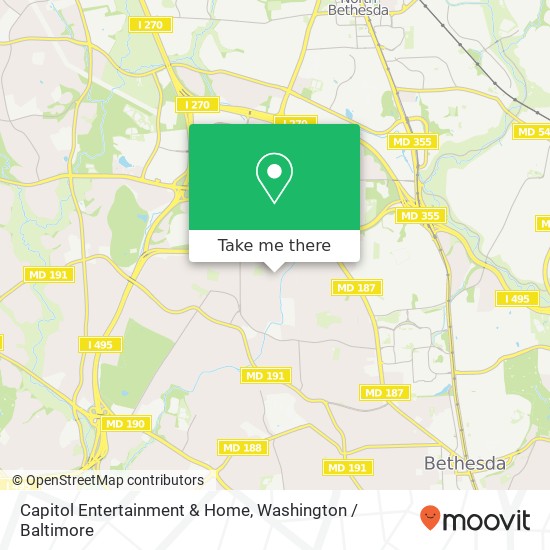 Capitol Entertainment & Home map