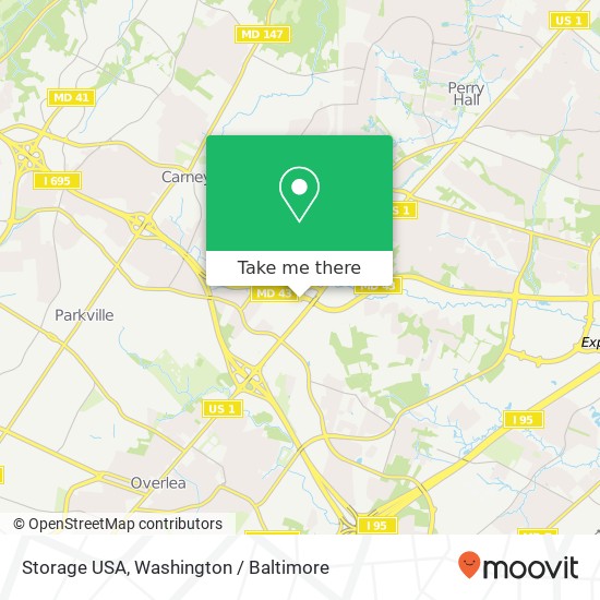 Mapa de Storage USA