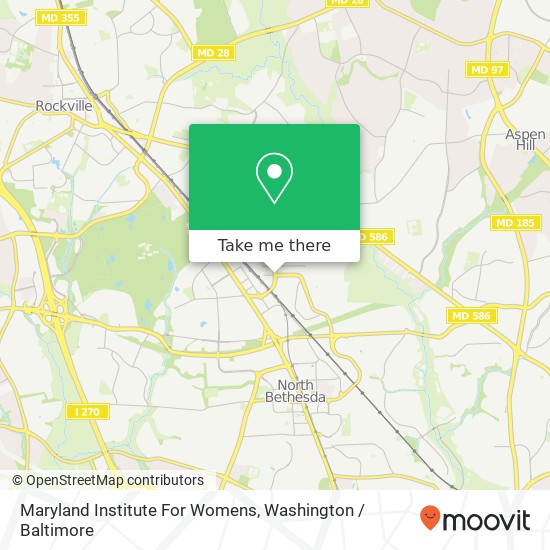 Mapa de Maryland Institute For Womens