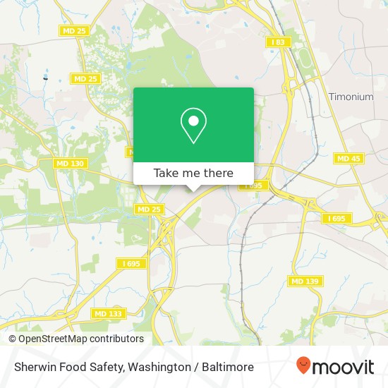 Sherwin Food Safety map