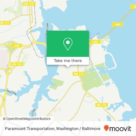 Paramount Transportation map