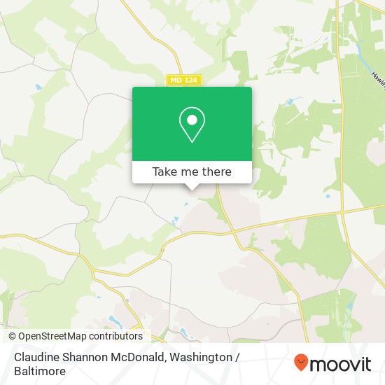 Claudine Shannon McDonald map