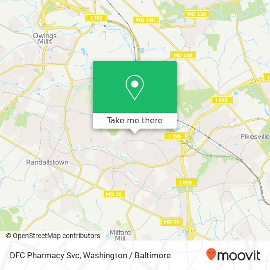 DFC Pharmacy Svc map