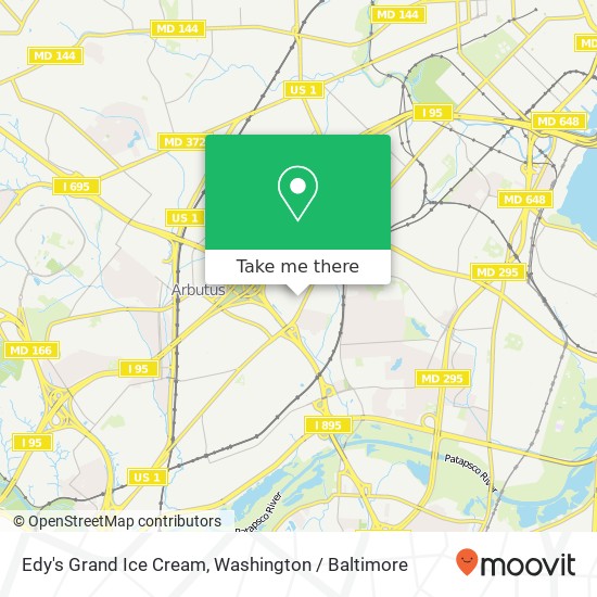 Edy's Grand Ice Cream map