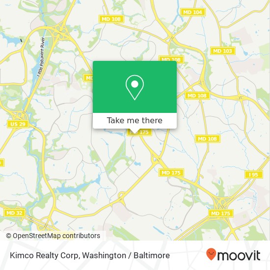 Kimco Realty Corp map