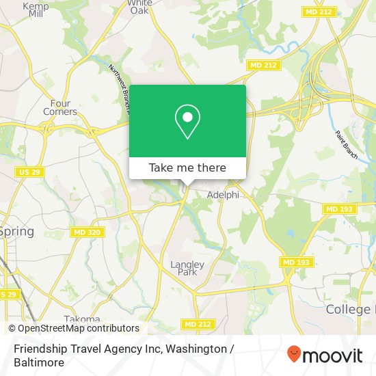 Mapa de Friendship Travel Agency Inc