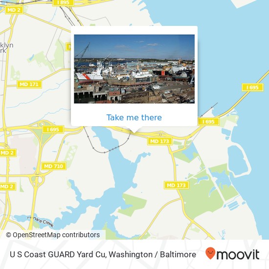 Mapa de U S Coast GUARD Yard Cu