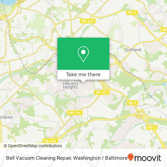 Mapa de Bell Vacuum Cleaning Repair