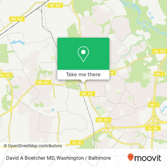 David A Boetcher MD map