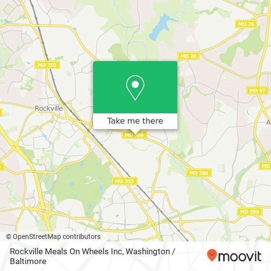 Rockville Meals On Wheels Inc map