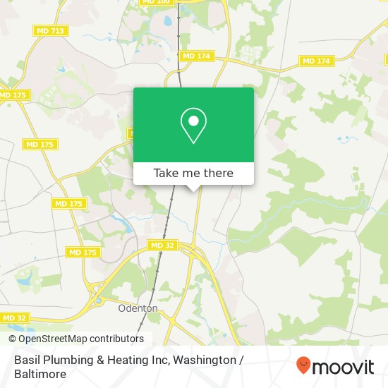 Mapa de Basil Plumbing & Heating Inc