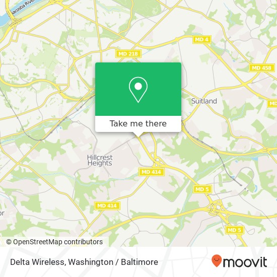 Delta Wireless map