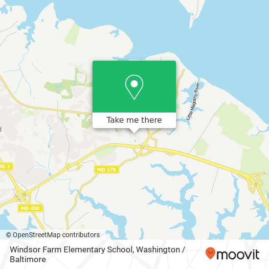 Windsor Farm Elementary School map