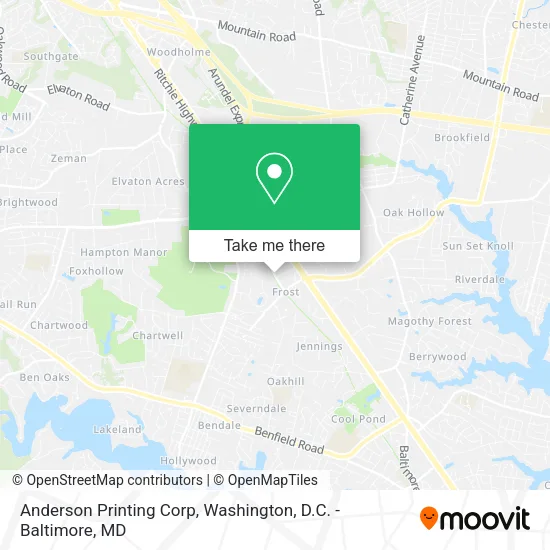 Anderson Printing Corp map